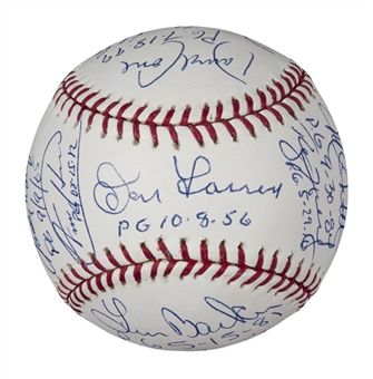 Perfect Game Multi-Signed Baseball with 16 Signatures (PSA/DNA)